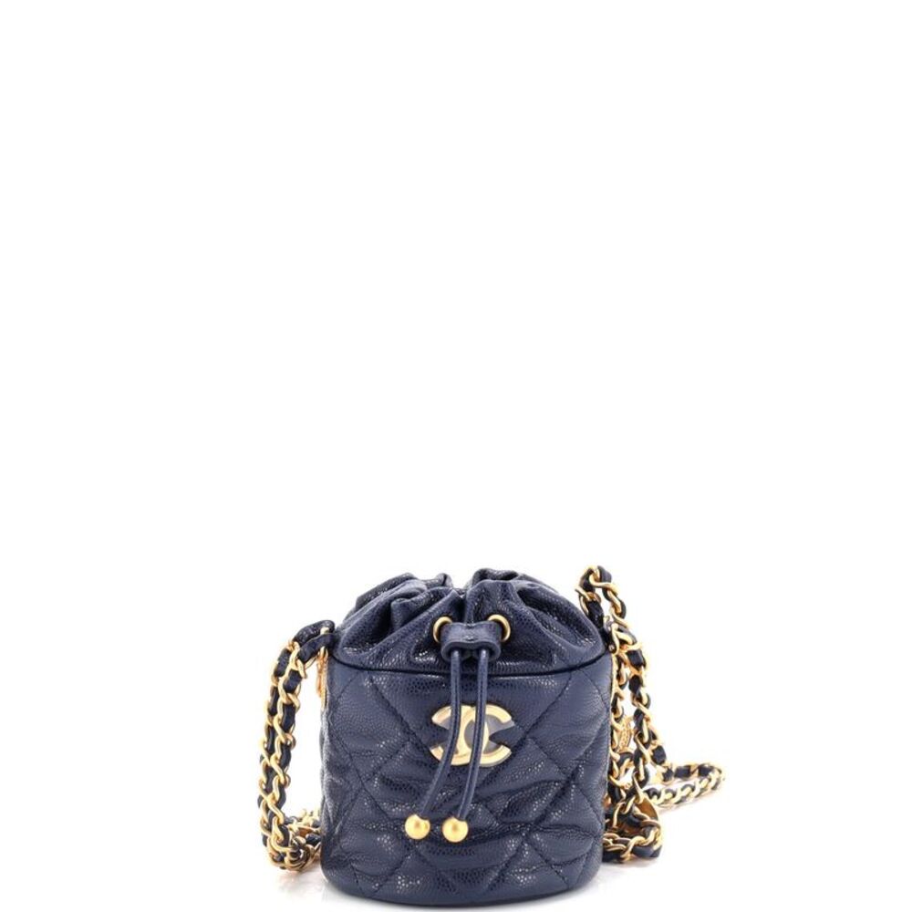 Chanel Twist Your Buttons Drawstring Bucket Bag Q… - image 1